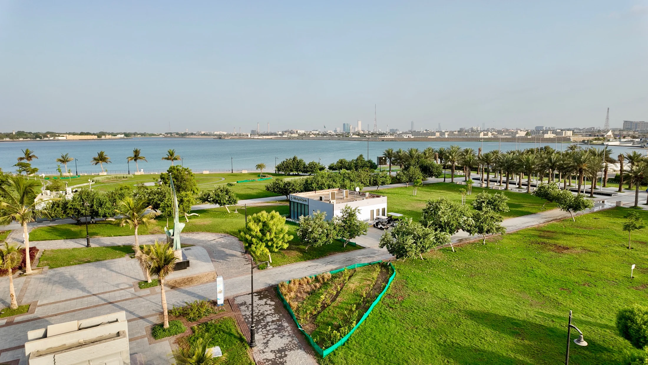 Recreation planting and pathways along the Middle Corniche