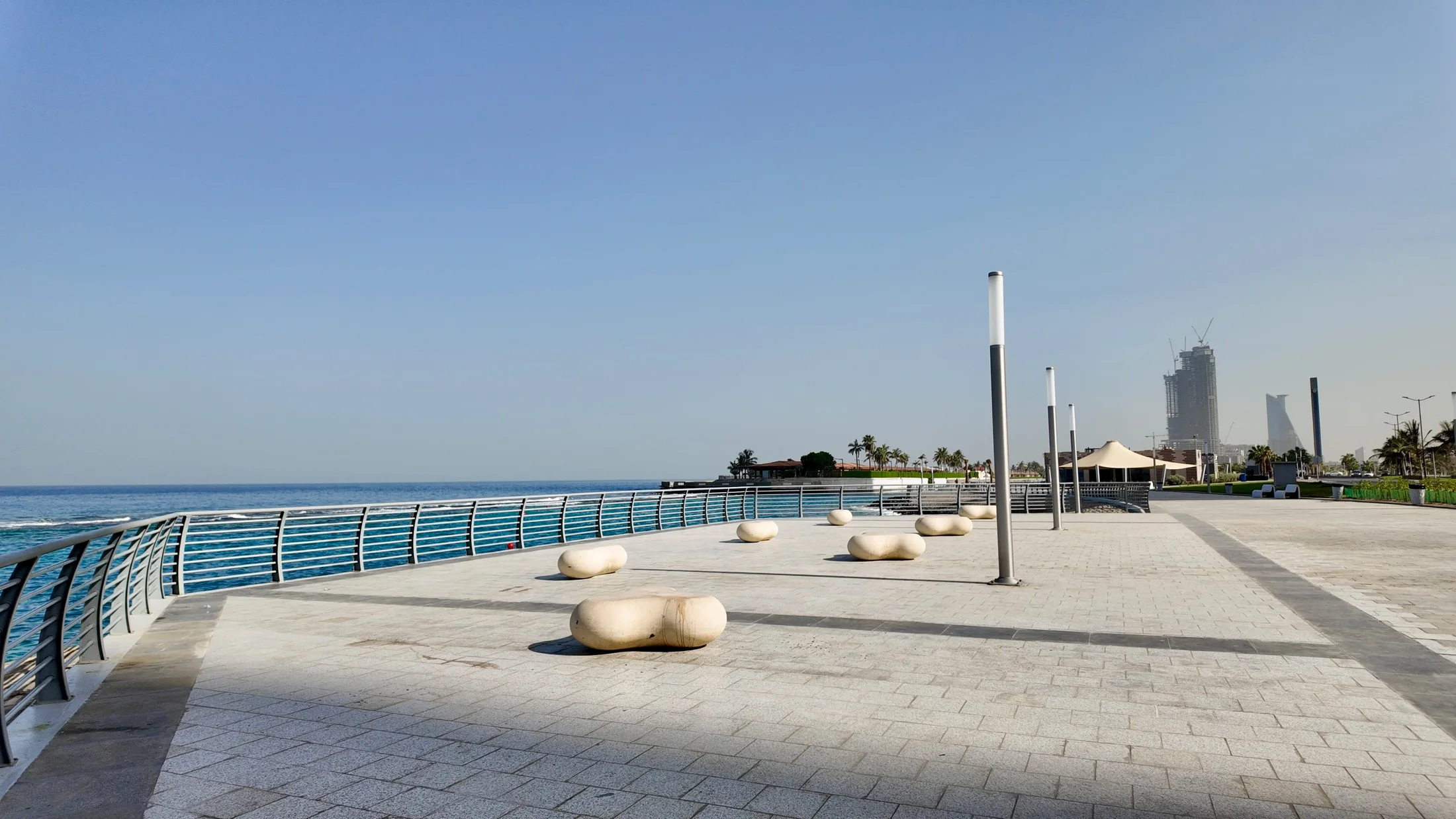 Waterfront landscaping designed for comfort and accessibility